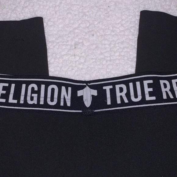 RE WORKED “TRUE RELIGION” HIGH WAIST WIDE LEG CROP PANTS - Picture 2 of 10